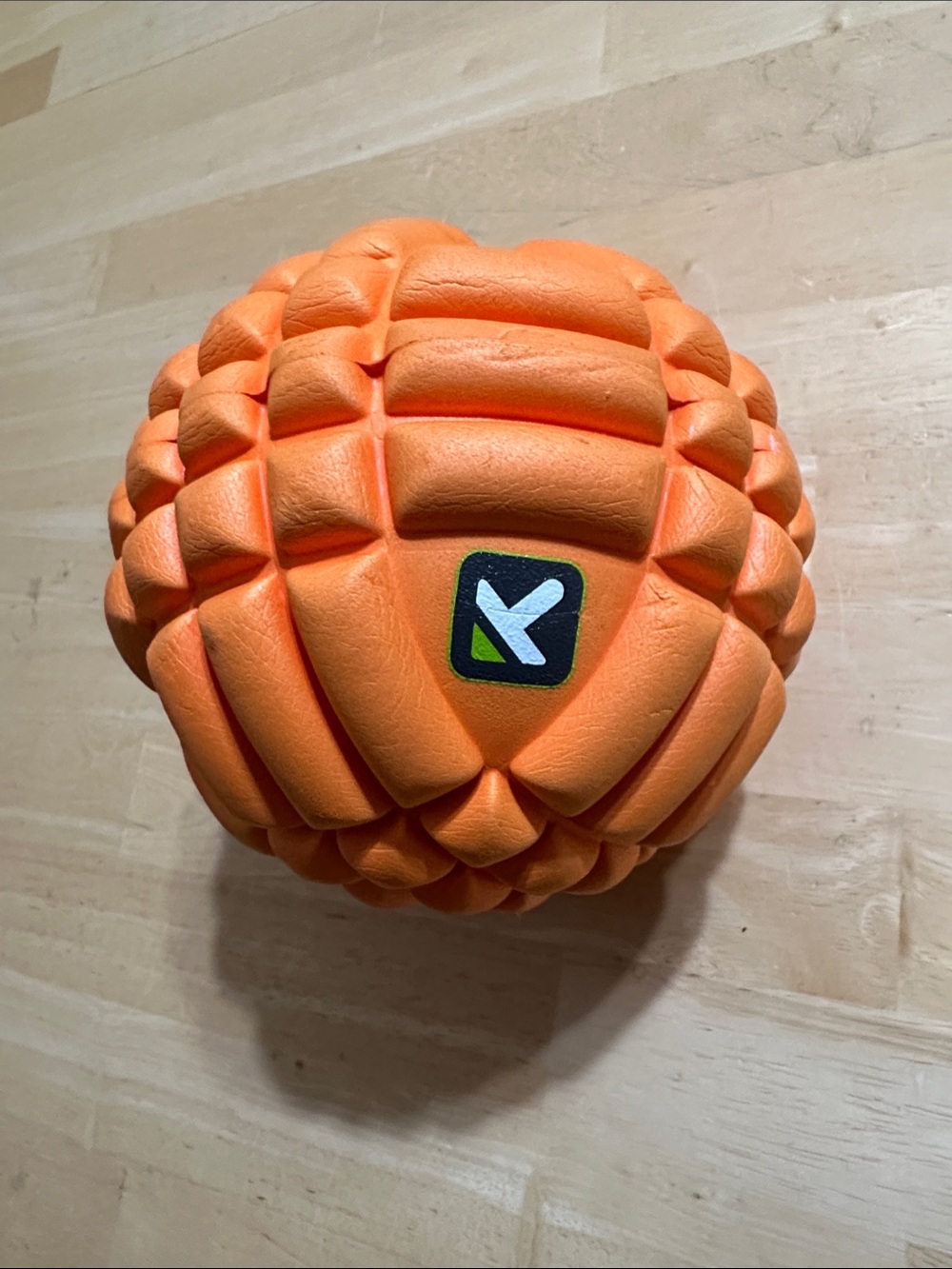 Trigger Point Grid Ball Orange Textured Massage Ball for Targeted Muscle Release
